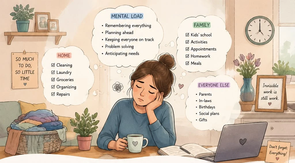 The Mental Load: Why Women Feel Exhausted Even in Good Marriages